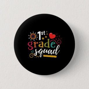 Badge Rond 5 Cm 1ère escouade de première année Élève Enseignant C