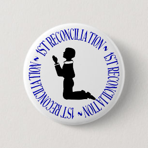 Badge Rond 5 Cm 1re réconciliation - Confession