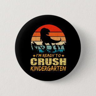 Badge Rond 5 Cm 1st Day of Kindergarten