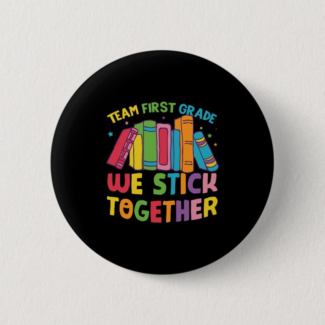 Badge Rond 5 Cm 1st Grade Teacher (Devant)