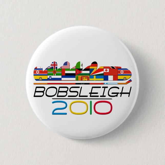 Badge Rond 5 Cm 2010 : Bobsleigh (Devant)