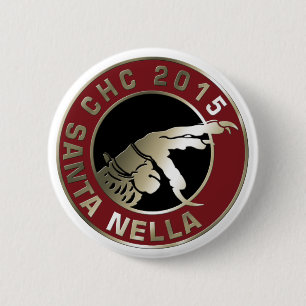Badge Rond 5 Cm 2014/2015 Père Noël Nella