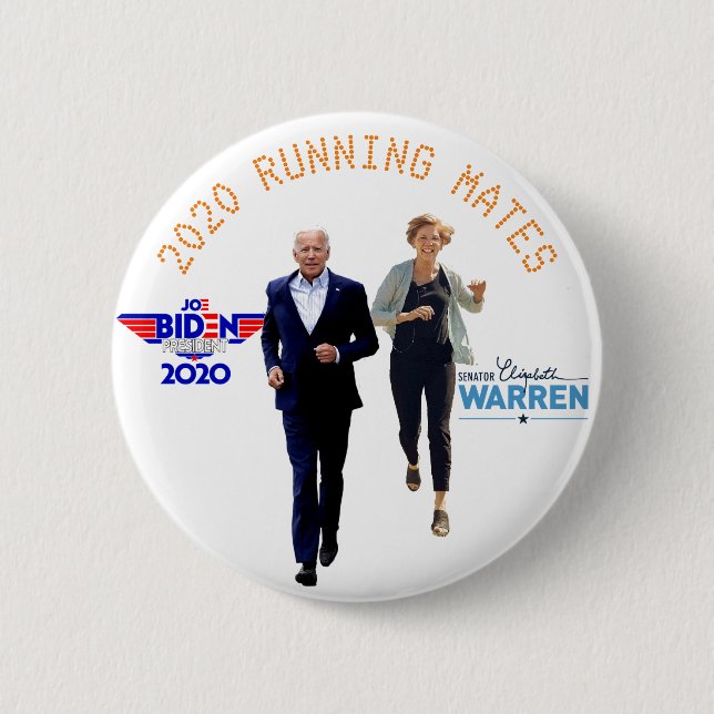 BADGE ROND 5 CM 2020 RUNNING MATES BUTTON (Devant)
