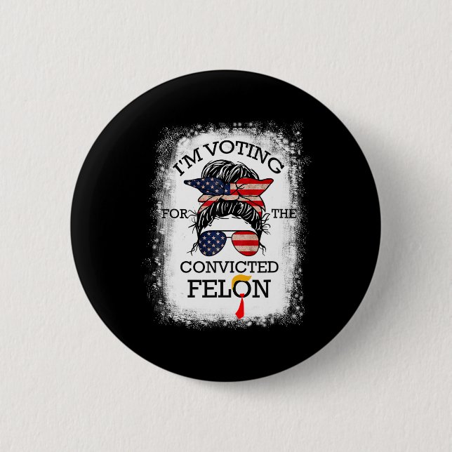 Badge Rond 5 Cm 2024 Condamné Felon16 (Devant)