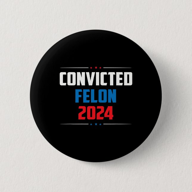 Badge Rond 5 Cm 2024 Condamné Felon24 (Devant)