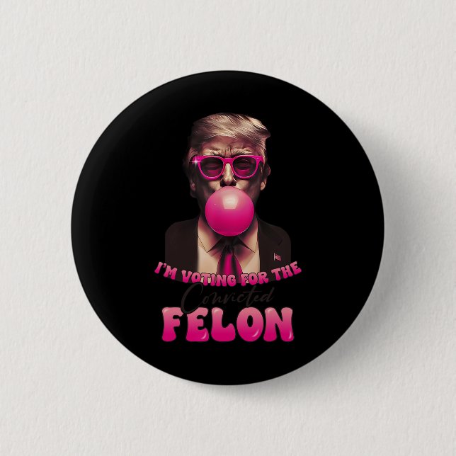 Badge Rond 5 Cm 2024 Condamné Felon8 (Devant)