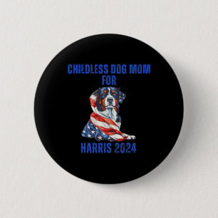 Badge Rond 5 Cm 2024 Enfant Chien Maman For Harris 2024