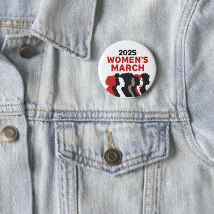 Badge Rond 5 Cm 2025 Marche des femmes pour l'égalité Autonomisati