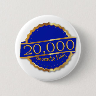 Badge Rond 5 Cm 20 000 FINDS GéoCaching AWARD