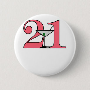 Badge Rond 5 Cm "21" conception de Martini