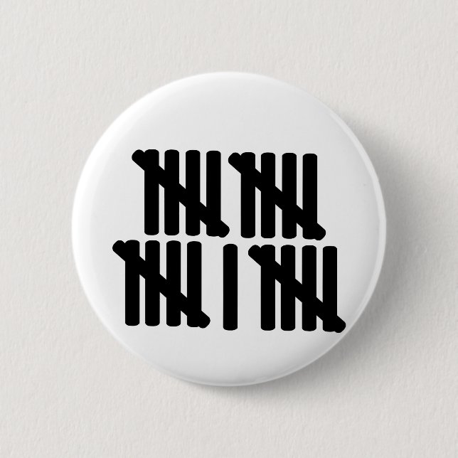 Badge Rond 5 Cm 21ème anniversaire (Devant)