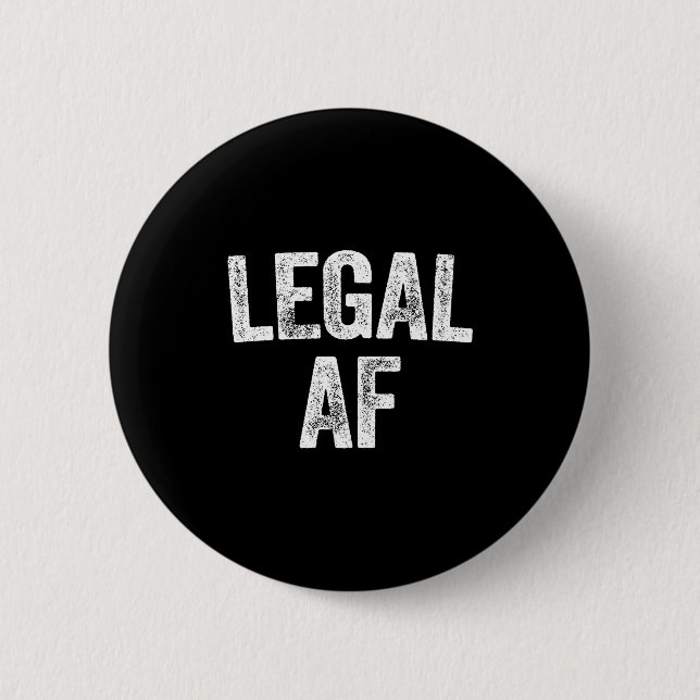 Badge Rond 5 Cm 21st Birthday Legal Af Long Sleeve  (Devant)
