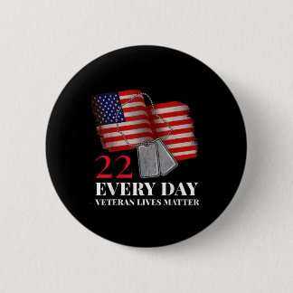 Badge Rond 5 Cm 22 Chaque jour, un ancien combattant vit un ancien