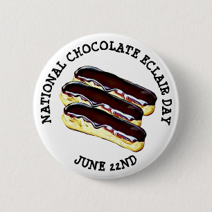 Badge Rond 5 Cm 22 juin Bouton de la journée nationale des éclair