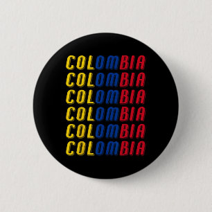 Badge Rond 5 Cm 2425 Kit de maillot de football drapeau colombien