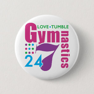 Badge Rond 5 Cm 24/7 gymnastique