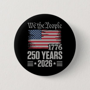 Badge Rond 5 Cm 250 Ans 1776 2026 250e Anniversaire 4 Juillet