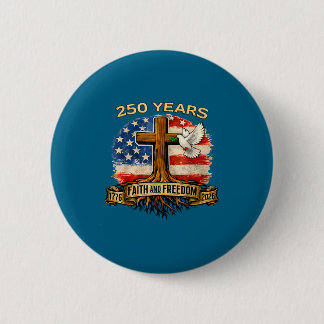 Badge Rond 5 Cm 250 Ans américain 250e anniversaire États-Unis dra