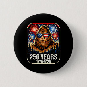 Badge Rond 5 Cm 250 Ans Bigfoot Patriotique 1776-2026 250e