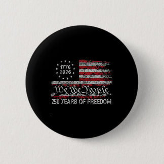 Badge Rond 5 Cm 250 Ans De Liberté 1776 2026 Drapeau Usa 250e Anni