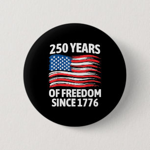 Badge Rond 5 Cm 250 ans de liberté 250e anniversaire 1776 2026