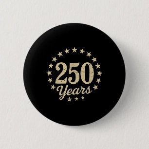 Badge Rond 5 Cm 250 Ans De Liberté 250E Anniversaire Usa Drapeau 4