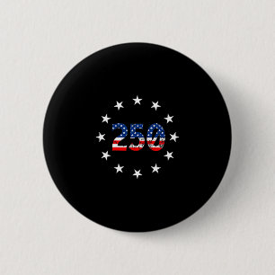 Badge Rond 5 Cm 250 ans drapeau américain 250e anniversaire usa 4