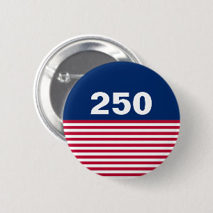 Badge Rond 5 Cm 250 Rouge Blanc et Bleu Anniversaire États-Unis