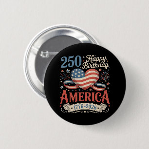 Badge Rond 5 Cm 250e anniversaire États-Unis 250 ans
