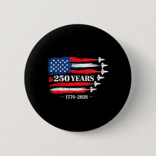 Badge Rond 5 Cm 250e anniversaire USA 250e Américain 250 Ans 4e