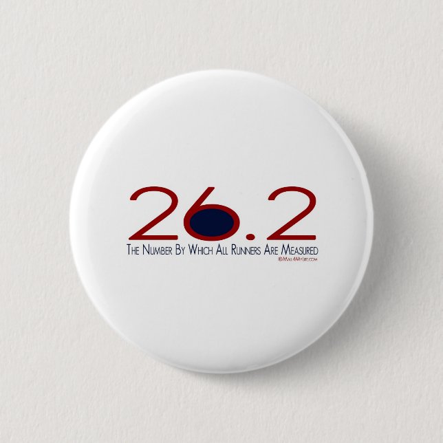 Badge Rond 5 Cm 26,2 Le nombre (Devant)