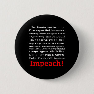Badge Rond 5 Cm 29 Raisons de destituer le président Trump Politic