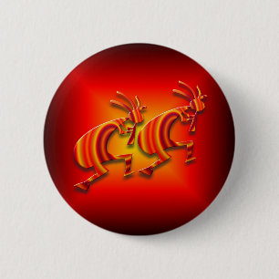 Badge Rond 5 Cm 2 Kokopelli #73