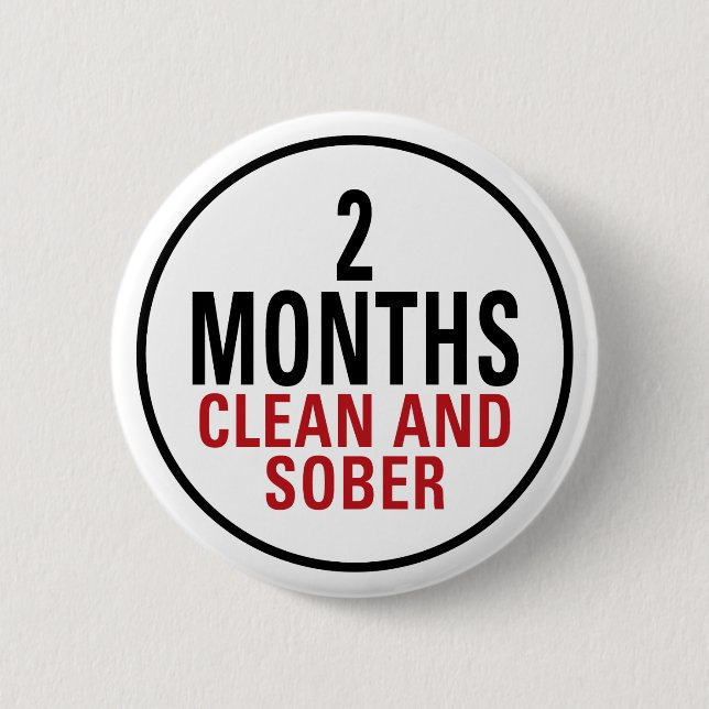 Badge Rond 5 Cm 2 mois nettoient et assagissent (Devant)