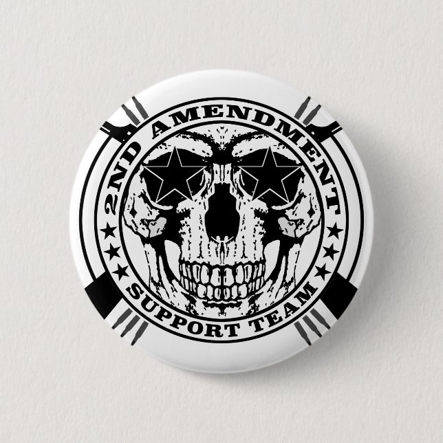 Badge Rond 5 Cm 2ème Équipe de soutien d'amendement - bouton (Devant)