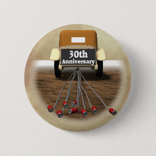 Badge Rond 5 Cm 30ème Cadeaux d'anniversaire de mariage