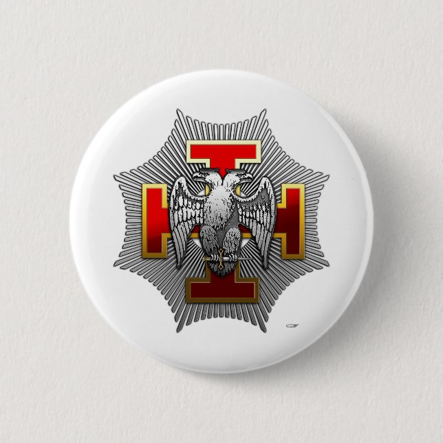 Badge Rond 5 Cm 30th Degree: Knight Kadosh (Devant)