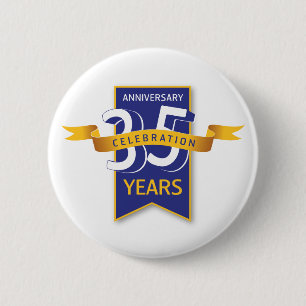 Badge Rond 5 Cm 35 ans de design