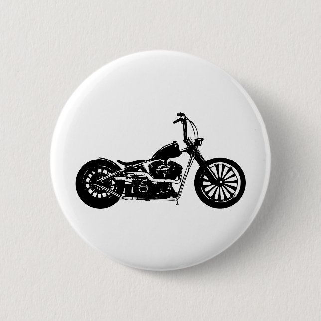 Badge Rond 5 Cm 374 Chopper Bike (Devant)