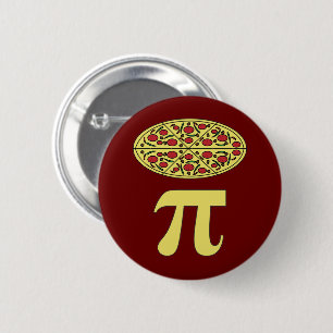 Badge Rond 5 Cm 3.14 Pizza Pie Pi Pun Amusant Math Plaisanterie