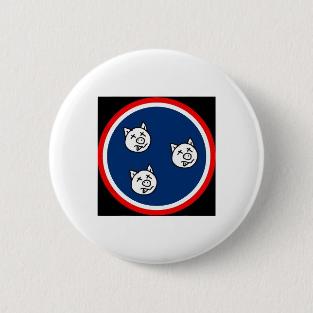 Badge Rond 5 Cm 3 Petits Tn Pigs Funny Bbq (Devant)