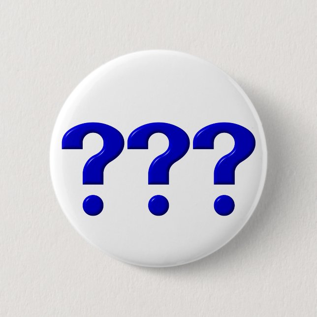 Badge Rond 5 Cm 3 Points de question (Devant)