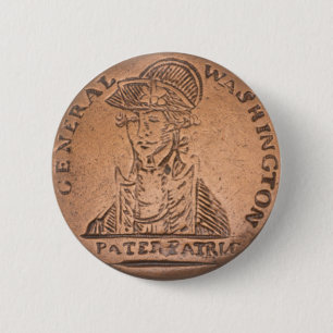 Badge Rond 5 Cm 3e bouton de la campagne de Washington