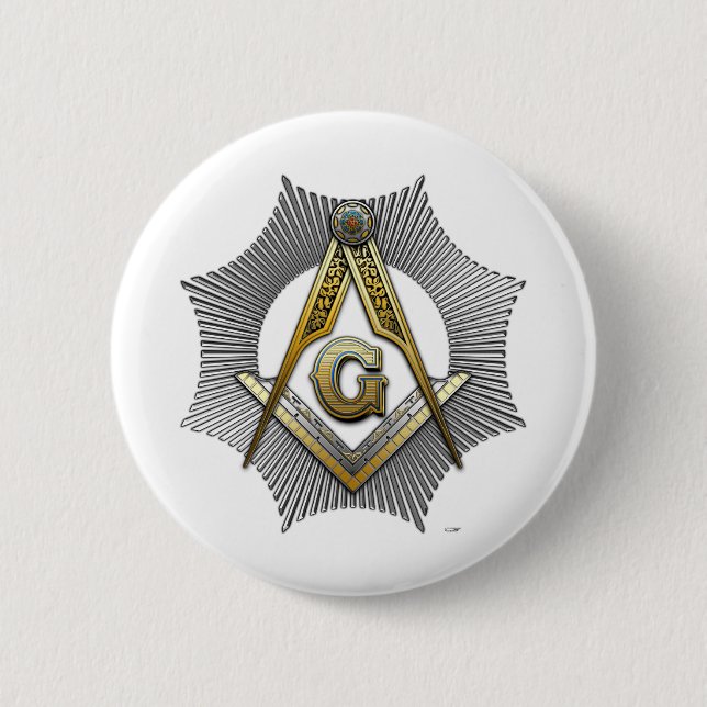 Badge Rond 5 Cm 3e degré : Maître Mason (Devant)