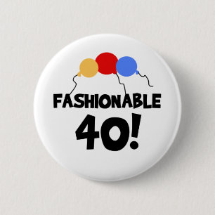 BADGE ROND 5 CM 40 À LA MODE