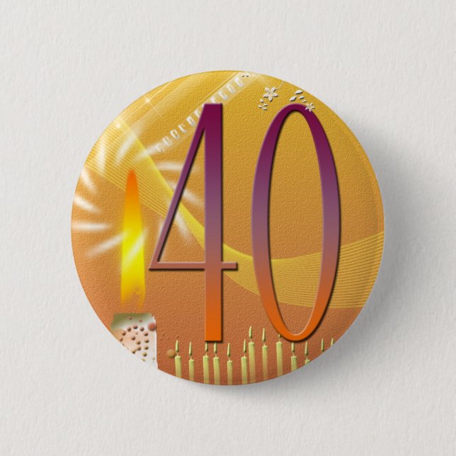 Badge Rond 5 Cm 40 années ! (Devant)