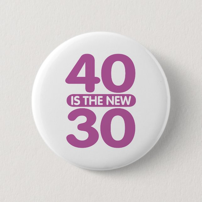 Badge Rond 5 Cm 40 Est Le Nouveau 30 (Devant)