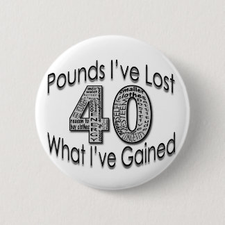 Badge Rond 5 Cm 40 livres de bouton perdu