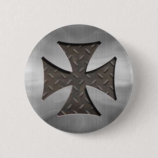 Badge Rond 5 Cm 416 maltais en acier (Devant)