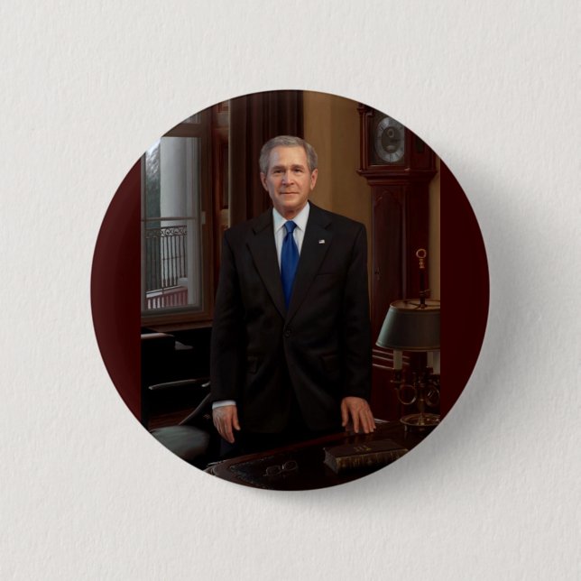 Badge Rond 5 Cm 43 George W. Bush (Devant)